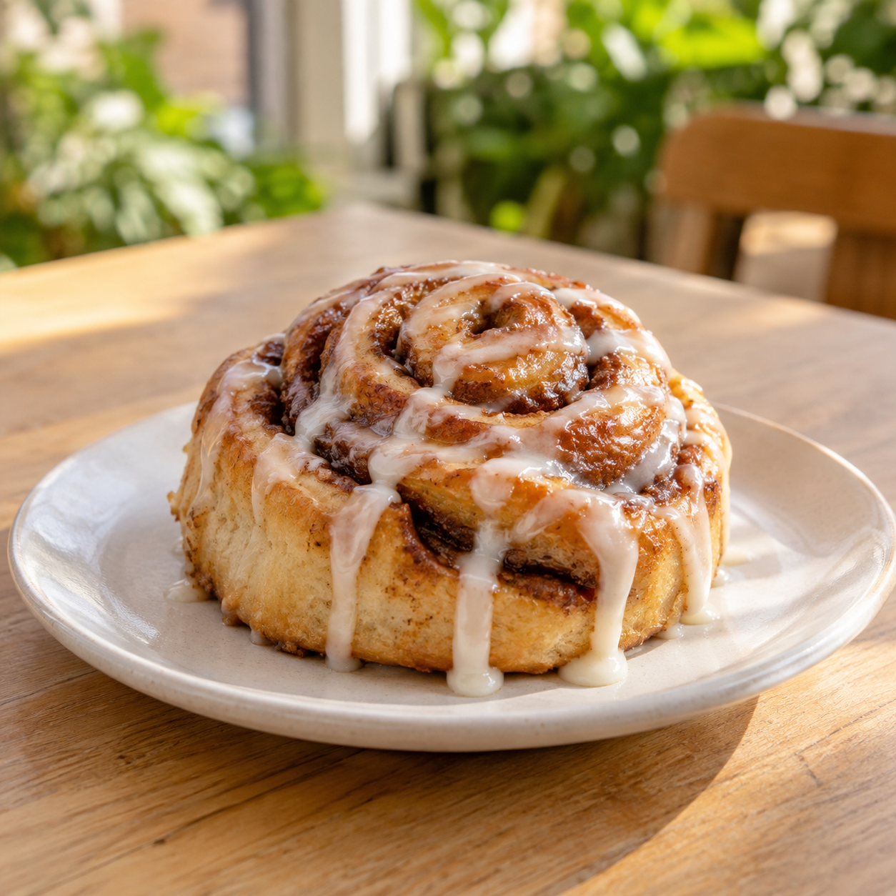 Classic Glazed Cinnamon Roll
