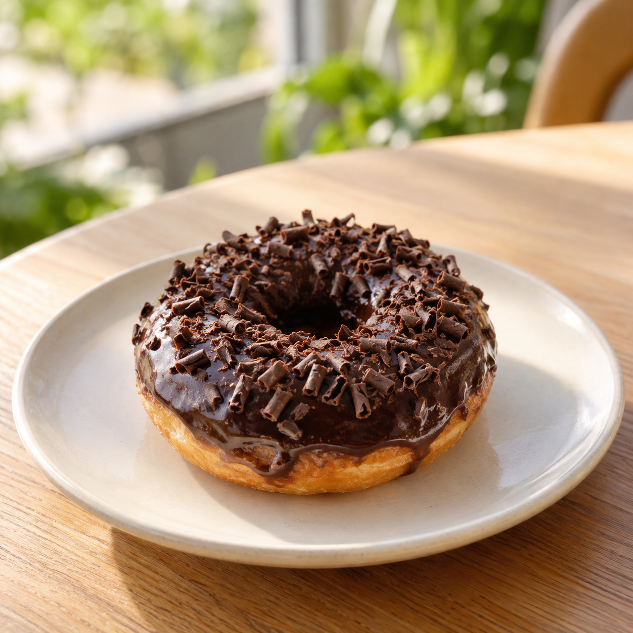 Dark Chocolate-Coated Donut