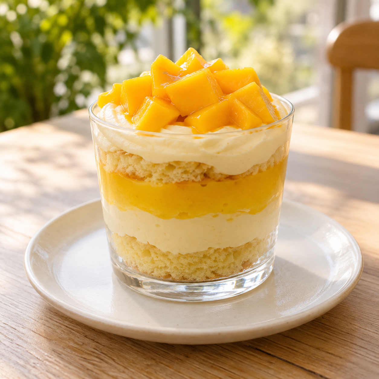 Tropical Mango & Cream Layered Cup